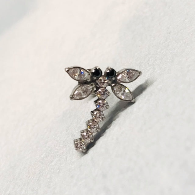 Introducing Our Solid Titanium Gem Dragonfly Labret