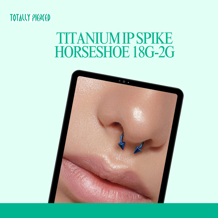 Titanium IP Spike Horseshoe 18G–2G: Bold Style, Serious Attitude