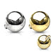14kt Gold 3mm Ball Dermal Top 14G