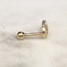 14kt Gold Angel Wing Cartilage Bar 16G 6mm