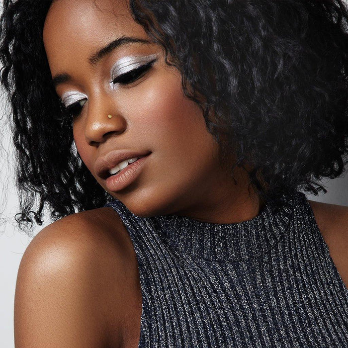 14kt Gold Circle Nose L Bend 20G