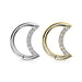 14kt Gold Crescent Hinged Ring 16G