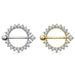 14kt Gold Gem Nipple Shield 14G