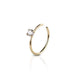 14kt Gold Gem Nose Ring 22G