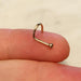 14kt Gold Gem Nose Screw 20G 18G