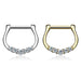 14kt Gold Gem Septum Clicker 14G 16G