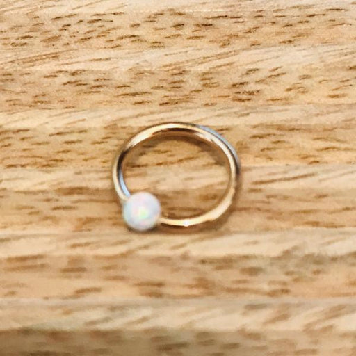 14kt Gold Opal Fixed Side CBR