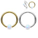 14kt Gold Opal Fixed Side CBR