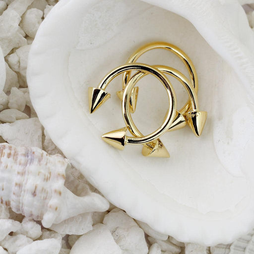 14kt Gold Spike Horseshoe