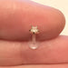 14kt Gold Star Gem Bioflex Labret 16G