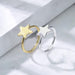 14kt Gold Star Twist Ring 20G 8mm