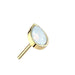 14kt Gold Threadless Opal Drop Top