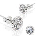 14kt White Gold Martini Stud Earring PAIR