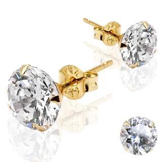 14kt Yellow Gold Martini Stud Earring PAIR