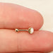 14kt Yellow Gold Opal Cartilage Bar 16G 6mm
