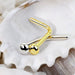 14kt Gold Dome Nose L Bend 20G-My Body Piercing Jewellery