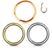14kt Gold Hinged Ring 18G 16G 14G-My Body Piercing Jewellery