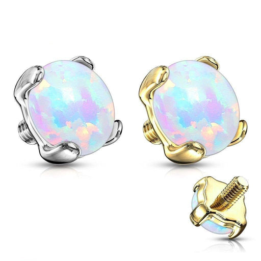14kt Gold Opal Dermal Top 14G-My Body Piercing Jewellery