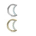 14kt Gold Opal Crescent Hinged Ring-My Body Piercing Jewellery