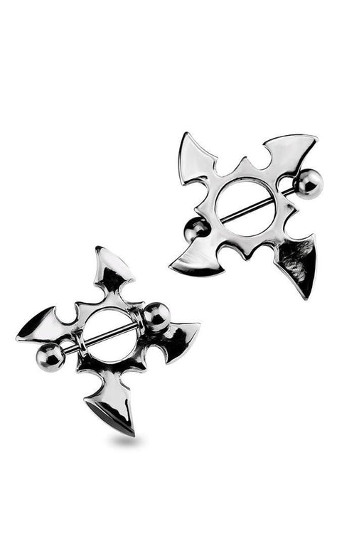 Ninja Star Nipple Shield 16G 8mm (Single)-My Body Piercing Jewellery