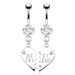 2pc Best Friend Belly Bar Set 14G