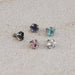 3.5mm Square Gem Dermal Top 14G