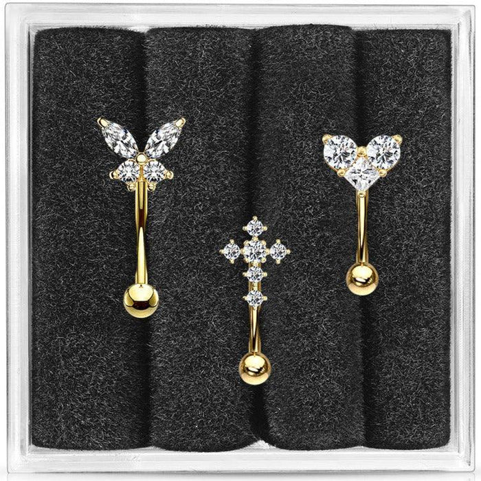 3pc Gem Curve Pack 16G 8mm (2)