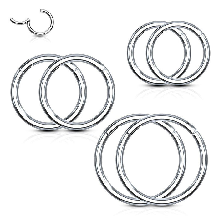 6pc Hinged Ring 16G Value Pack
