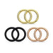 6pc Plated Hinged Ring 16G Value Pack