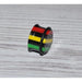Acrylic Rasta Single Flare Plug 8G-22mm