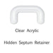 Acrylic Septum Staple Retainer 16G - 10G