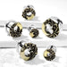 Antique Gold Swirls Tunnel 10mm-16mm