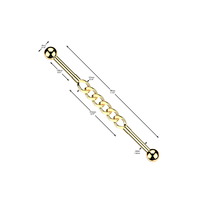 Chain Connector Industrial Bar 14G
