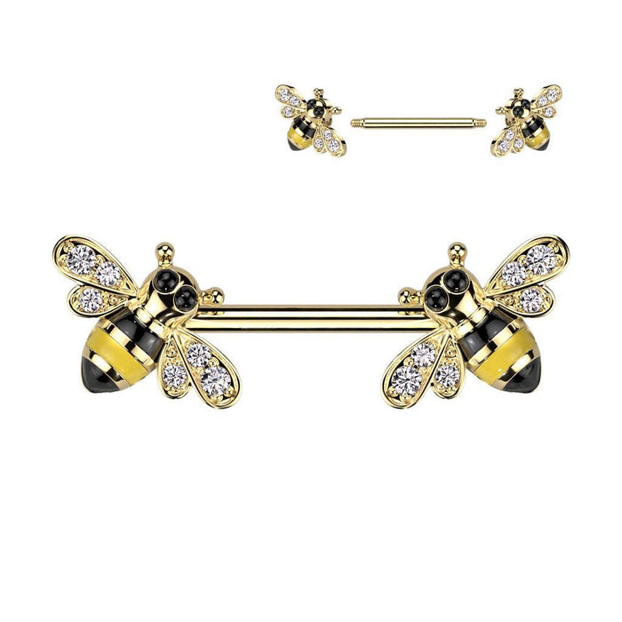 Bee Nipple Bar 14G (Single)