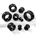 Black Agate Tunnel 6mm-25mm