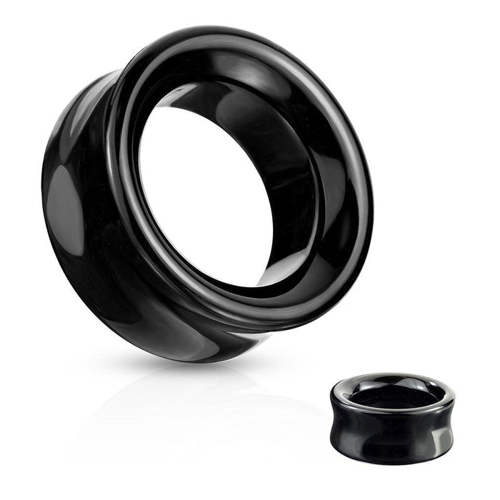 Black Agate Tunnel 6mm-25mm