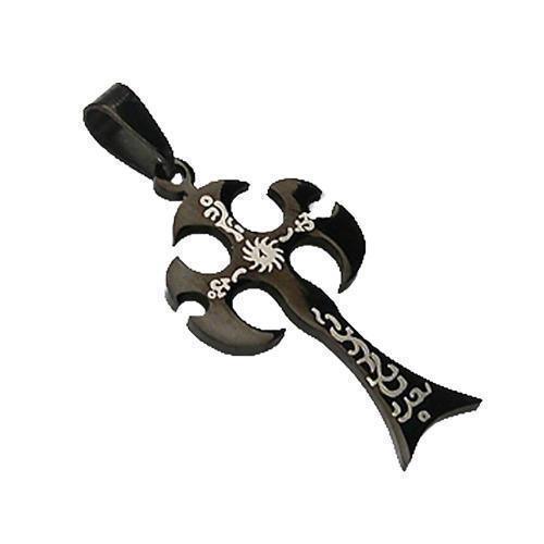 Black Cross Stainless Steel Pendant