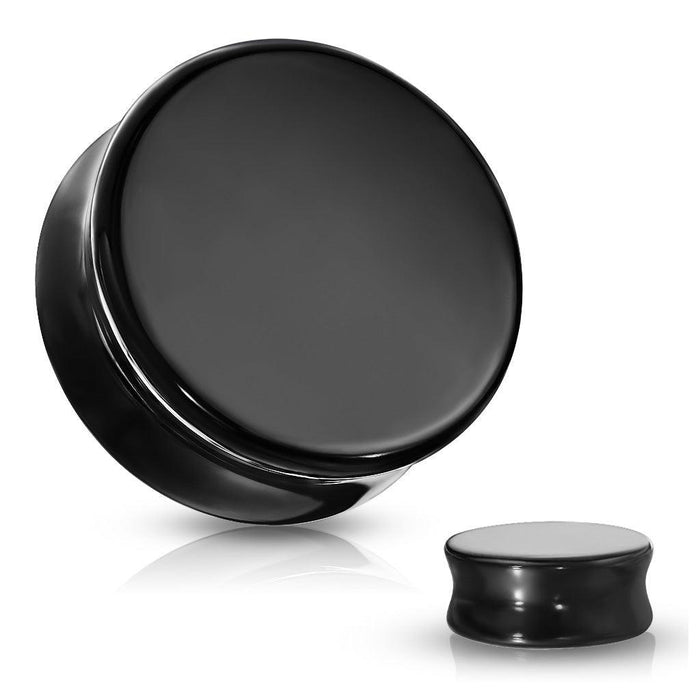 Black Obsidian Stone Plug 4G-1"