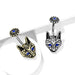 Blue Eye Cat Belly Bar 14G