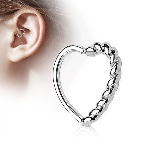 Braided Heart Ring 16G