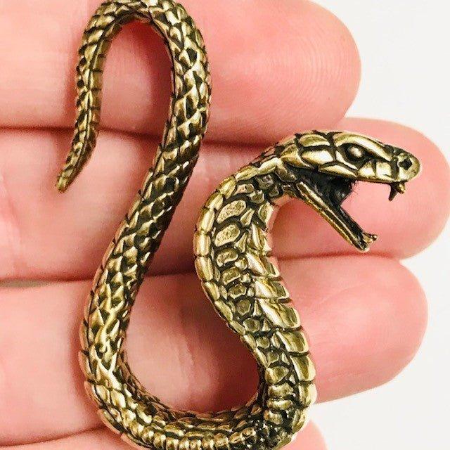 Brass Cobra Ear Weights PAIR