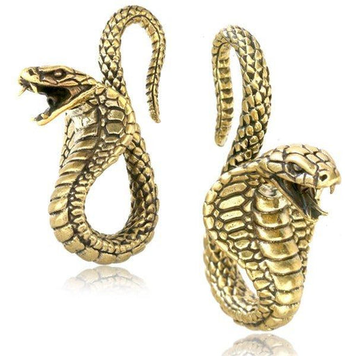 Brass Cobra Ear Weights PAIR