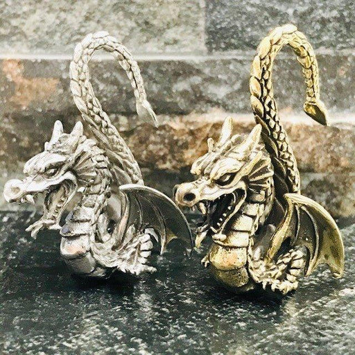 Brass Dragon Ear Weights PAIR