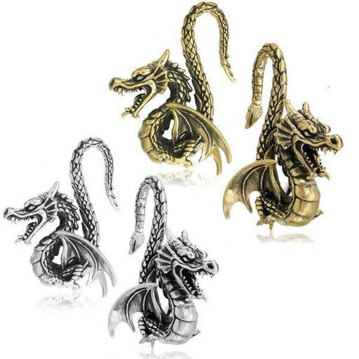 Brass Dragon Ear Weights PAIR