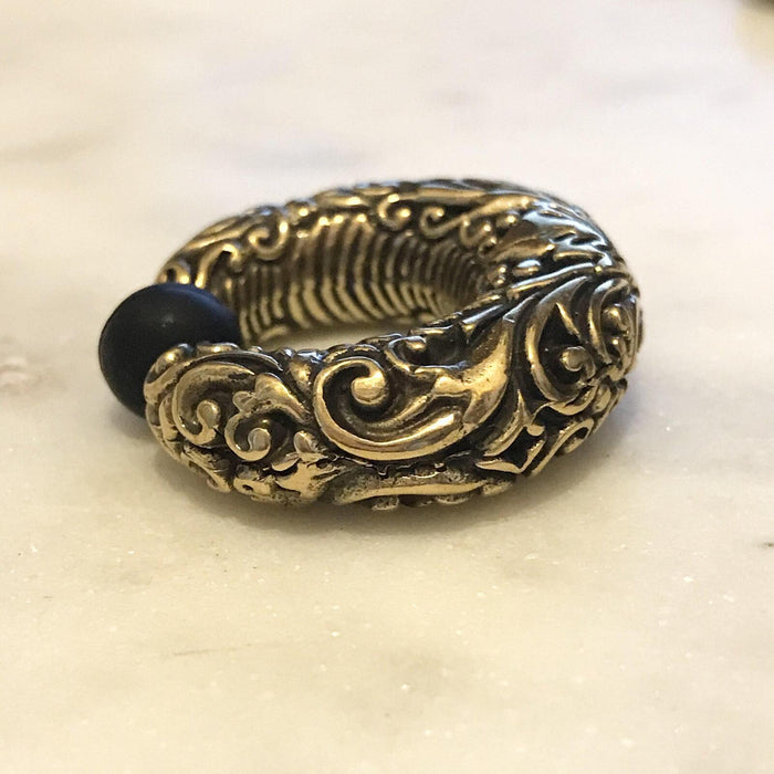 Brass Filigree Captive Weight PAIR