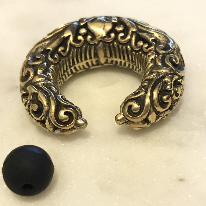 Brass Filigree Captive Weight PAIR