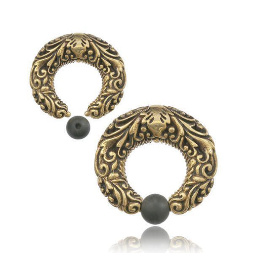 Brass Filigree Captive Weight PAIR