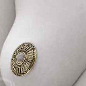 Brass Nipple Disc (Single) (No Barbell)