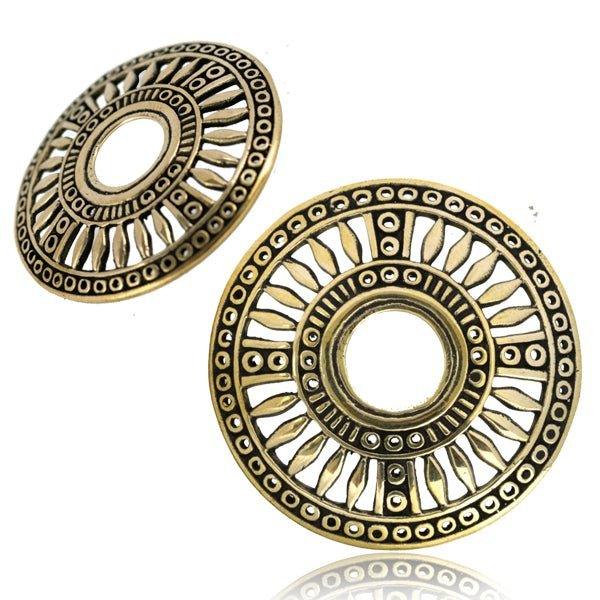 Brass Nipple Disc (Single) (No Barbell)