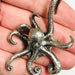Brass Octopus Ear Weights PAIR